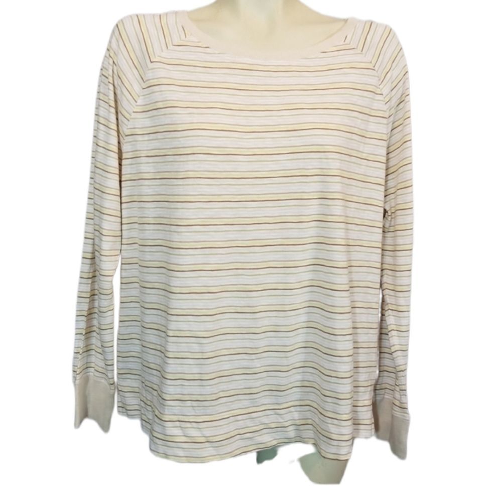 Susina Striped Tunic Top Size Large